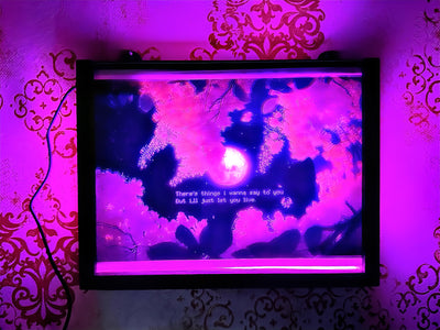 Dreamy night (aesthetic Lamp art)